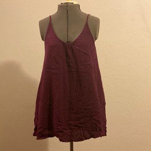 Dark Purple Roxy Spaghetti Strap Dress Size XS